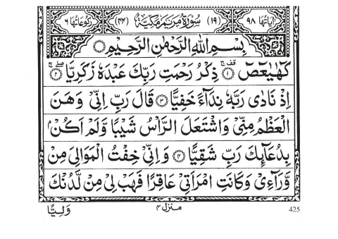 Surah Maryam cover