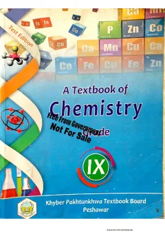 Chemistry 9 — KPK Textbook Board (2019-20) cover