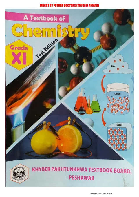 Chemistry 11 — KPK Textbook Board (2020-21) cover