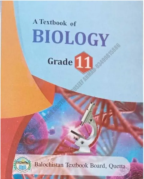 Biology 11 — Balochistan Textbook Board (2021) cover
