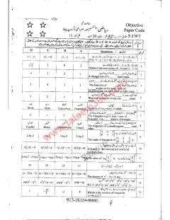 Mathematics 9th Class Past Paper 2024 — Faisalabad Board cover