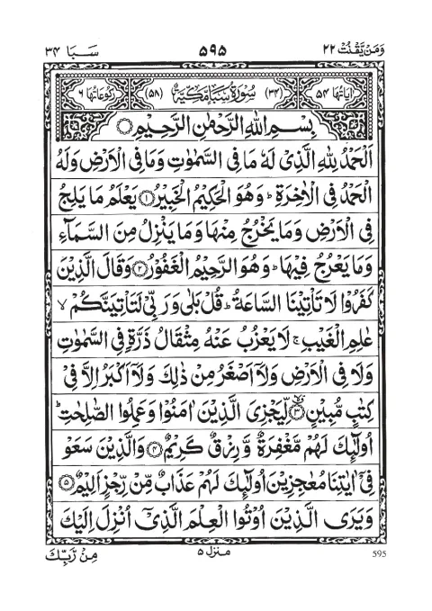 Surah Saba cover