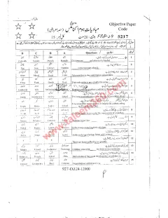 Home Economics 9th Class Past Paper 2024 — Faisalabad Board cover
