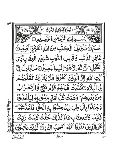Surah Al-Mumin cover