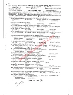 Chemistry 11th Class Past Paper 2024 — Sargodha Board (Group 1) cover