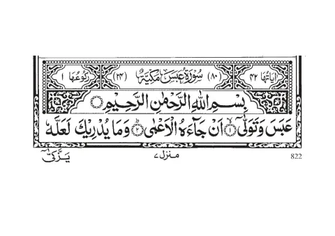 Surah Abasa cover