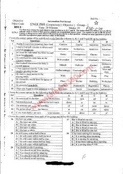 English 12th Class Past Paper 2024 — Faisalabad Board cover