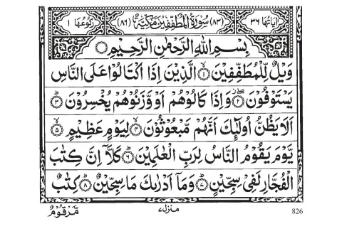 Surah Al-Mutaffifin cover