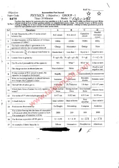 Physics 12th Class Past Paper 2024 — Faisalabad Board cover